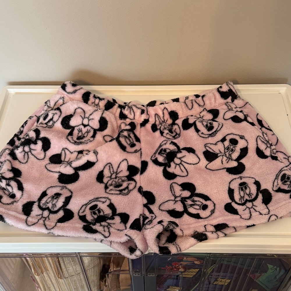 Fluffy Minnie Mouse Pajama Shorts